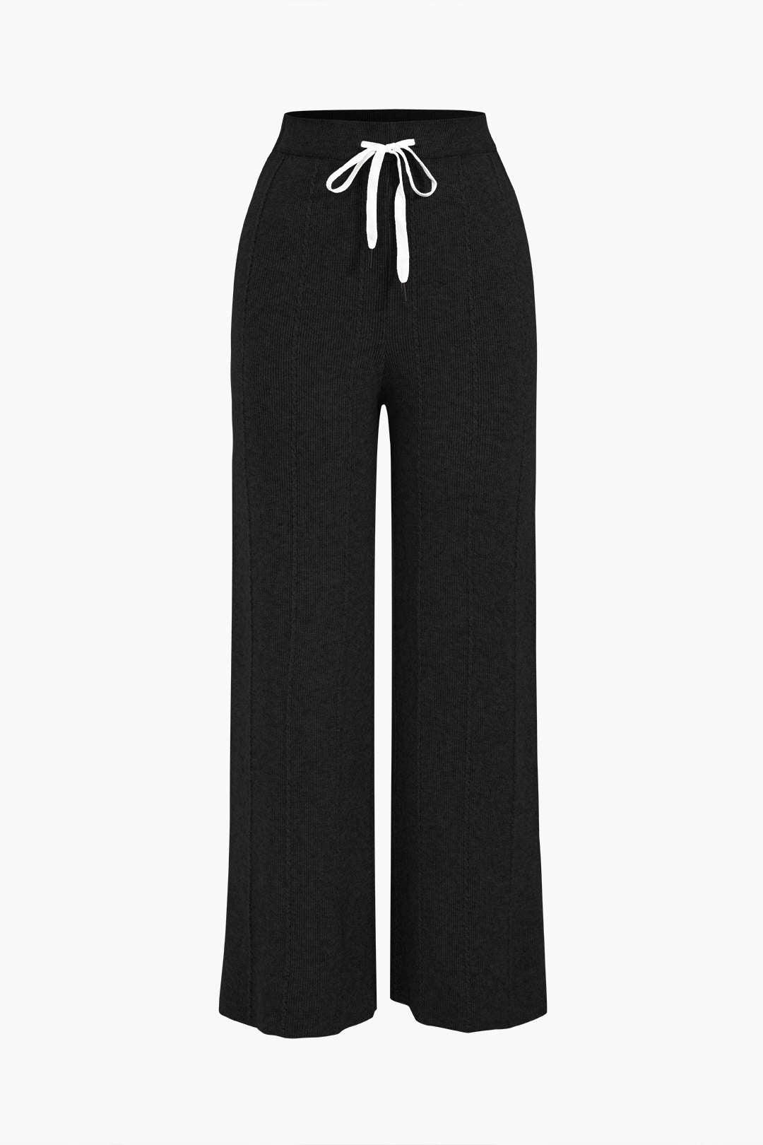 Knit Straight Leg Trousers with High Stretch Fit