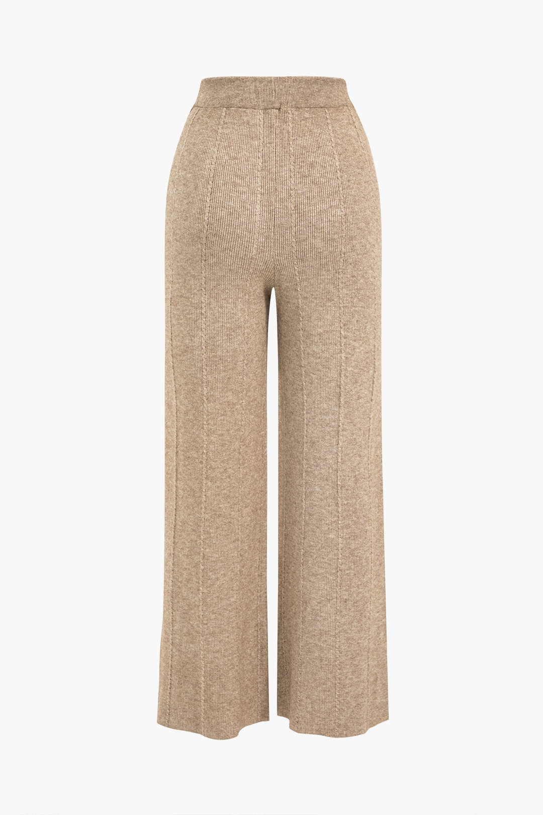 Knit Straight Leg Trousers with High Stretch Fit