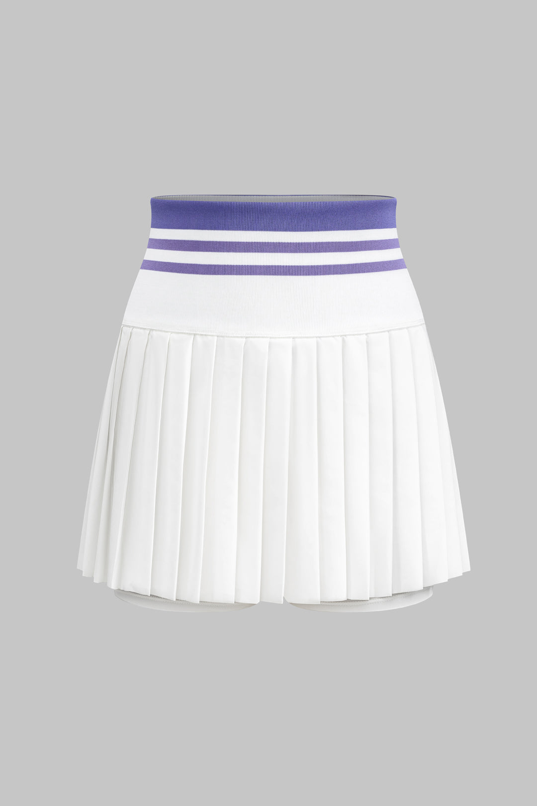 Pleated High Waist Skirt in Jersey Fabric