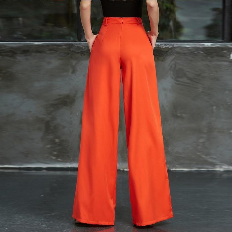 High Waist Bell Bottom Wide Leg Pants for Summer