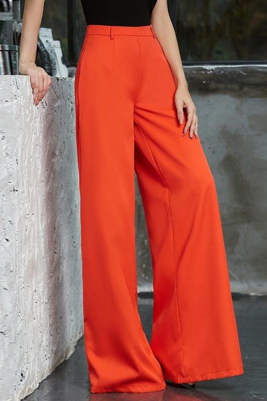 High Waist Bell Bottom Wide Leg Pants for Summer