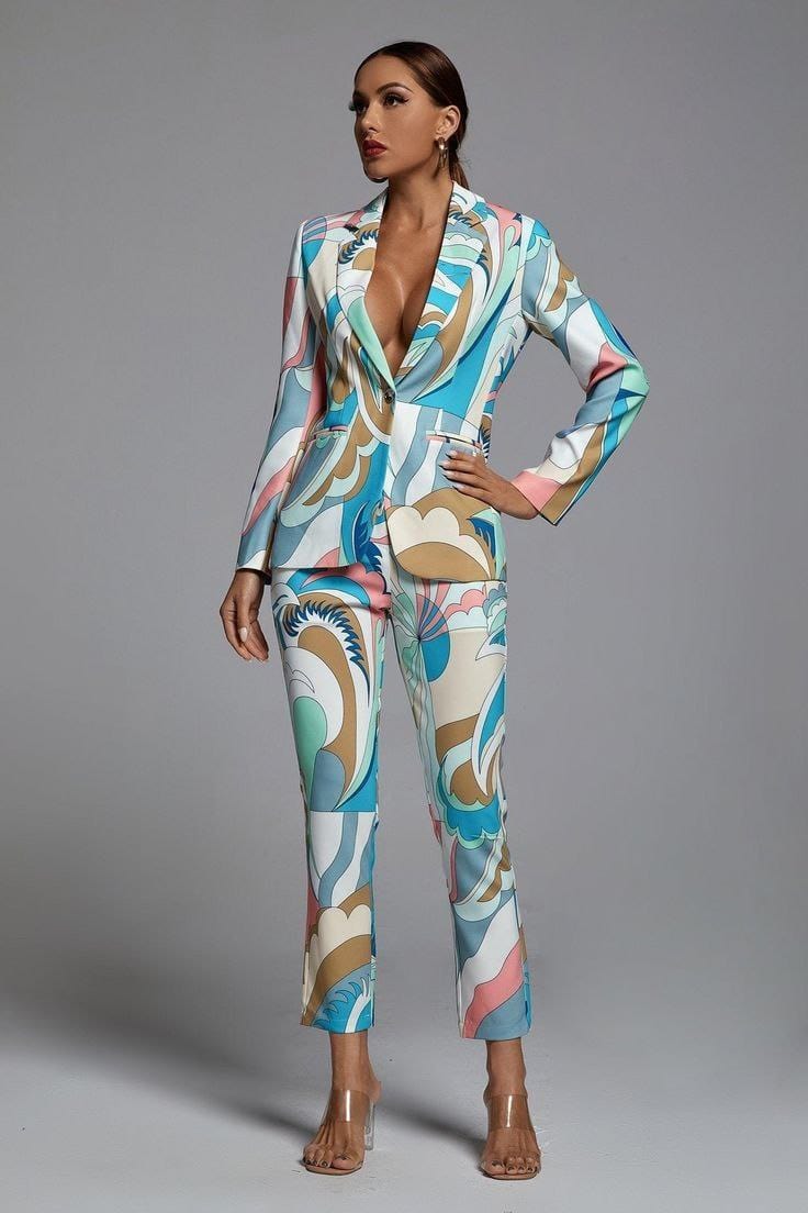 Abagail Two Piece Blazer And Pants Set