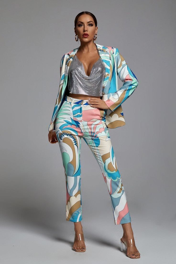 Abagail Two Piece Blazer And Pants Set